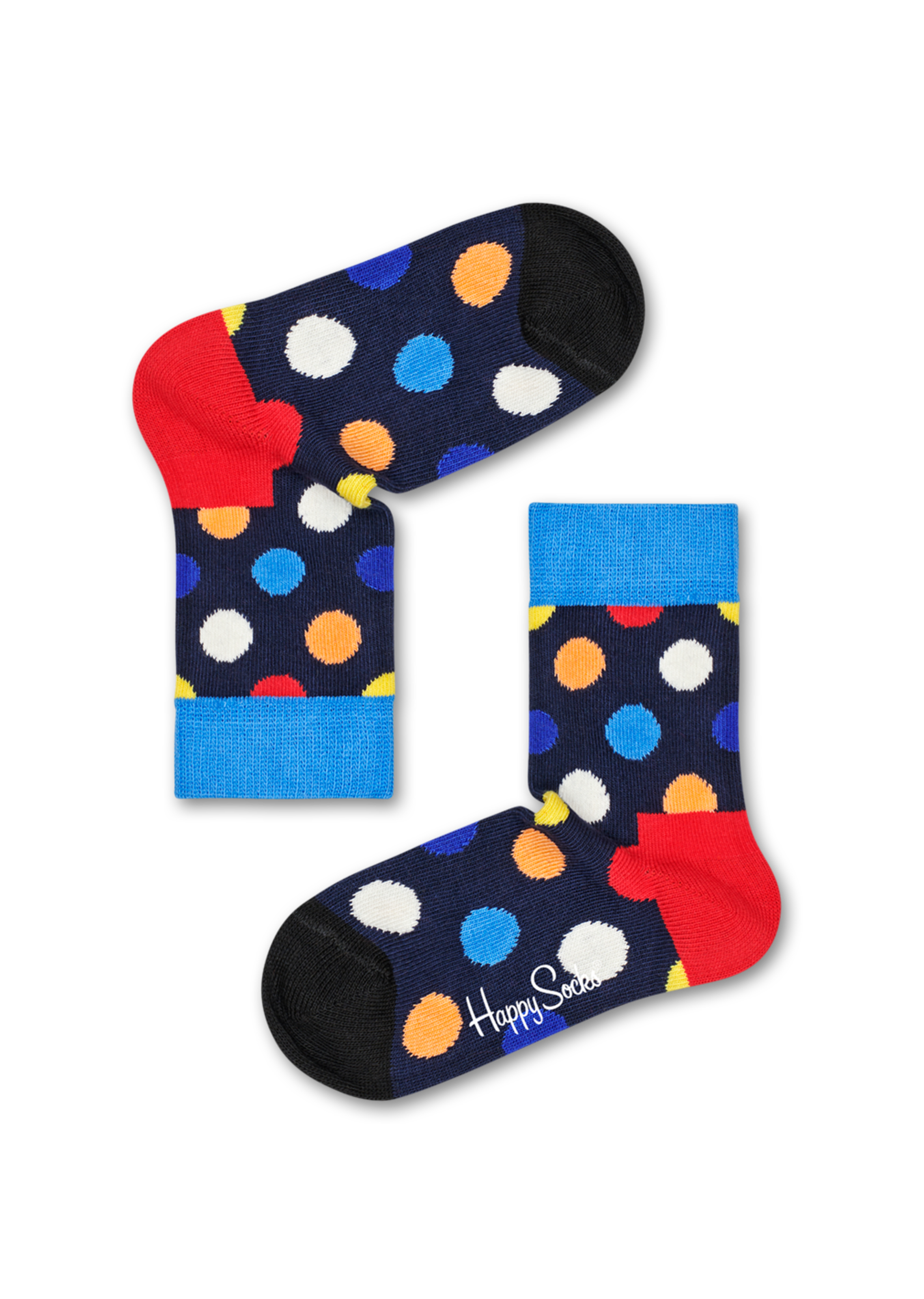 Black kids baby socks: Big Dot | Happy Socks