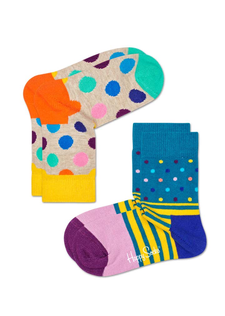 Kids 2-Pack Big Dot Socks