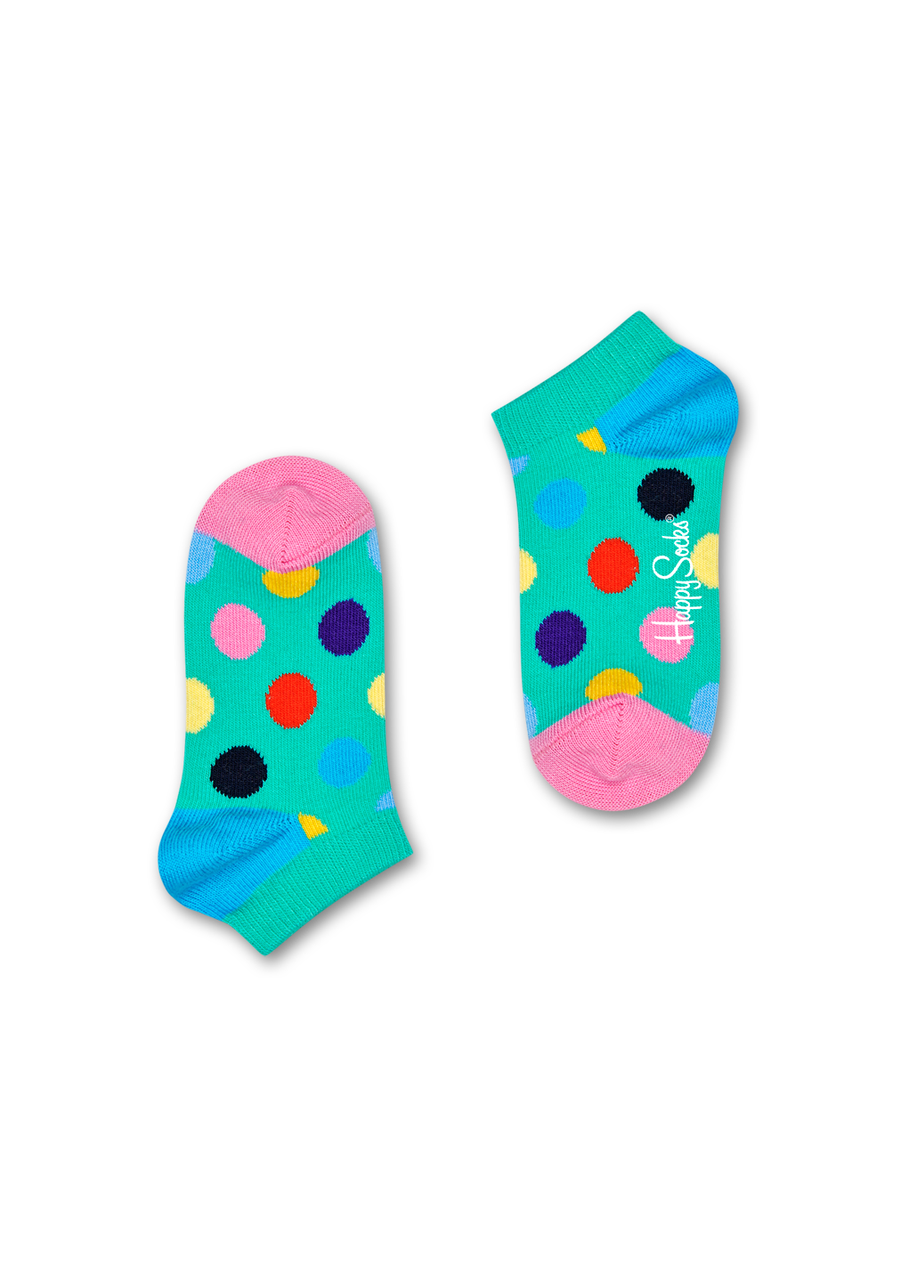 Big Dot Low Socks, Turquoise - Kids | Happy Socks GL