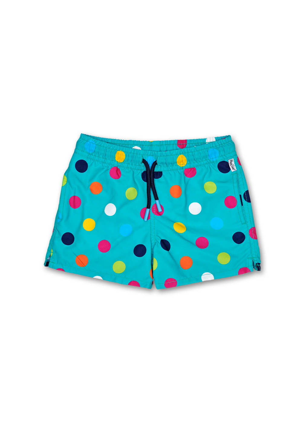 Big Dot Swim Shorts, Turquoise - Kids| Happy Socks