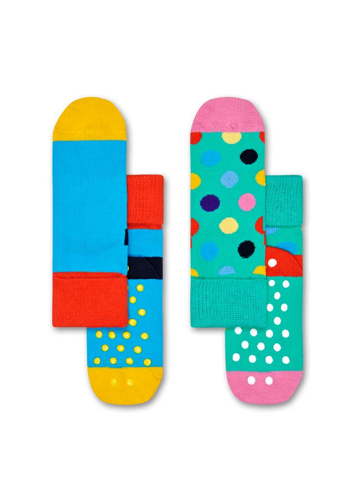 Kids 2-Pack Big Dot Anti-Slip Socks