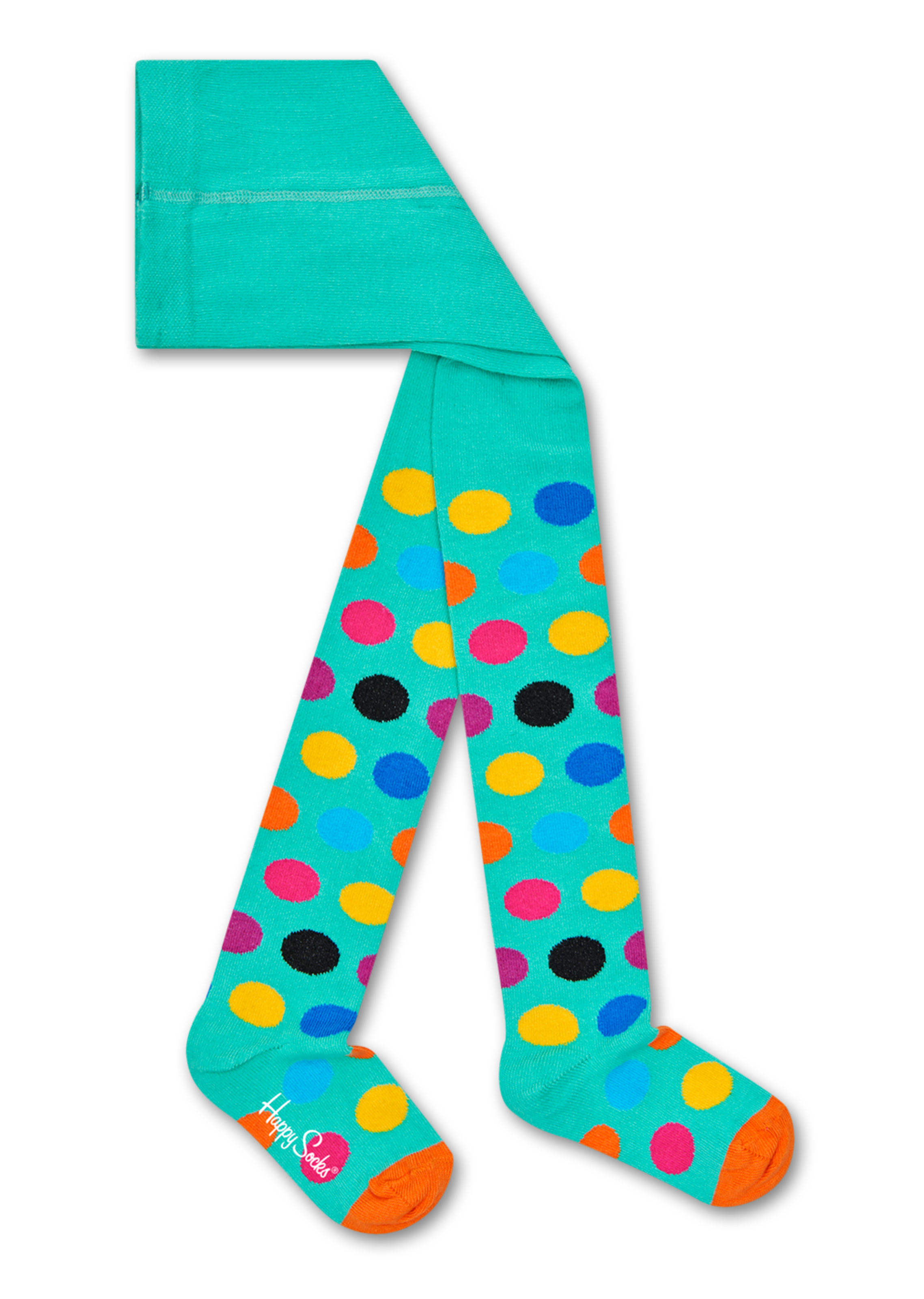 Turquoise kids baby socks: Big Dot | Happy Socks