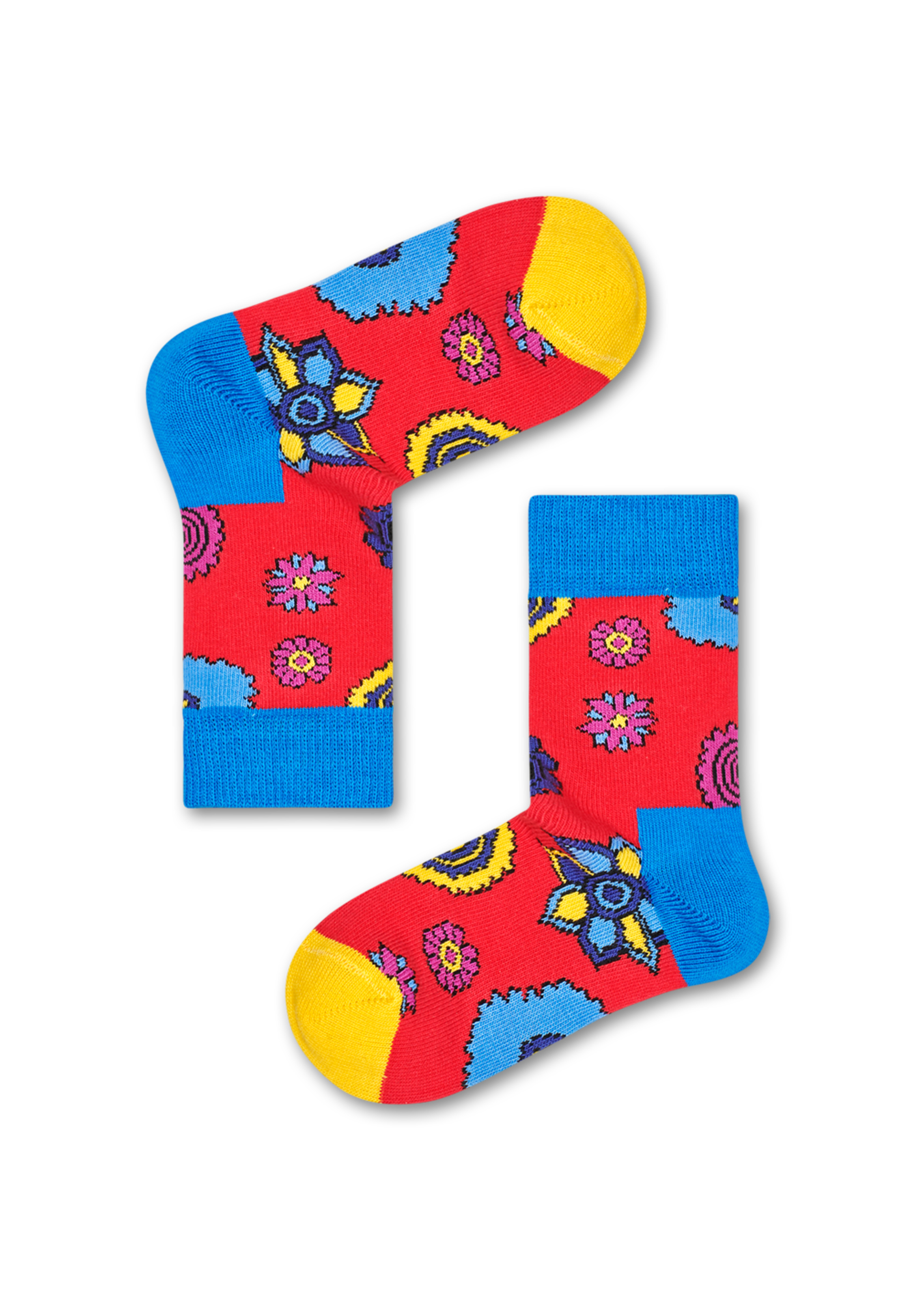 The Beatles socks for kids: Flower Power - orange | Happy Socks