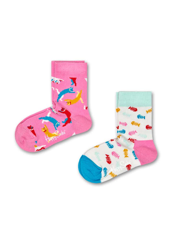 Kids 2-Pack Cat Socks
