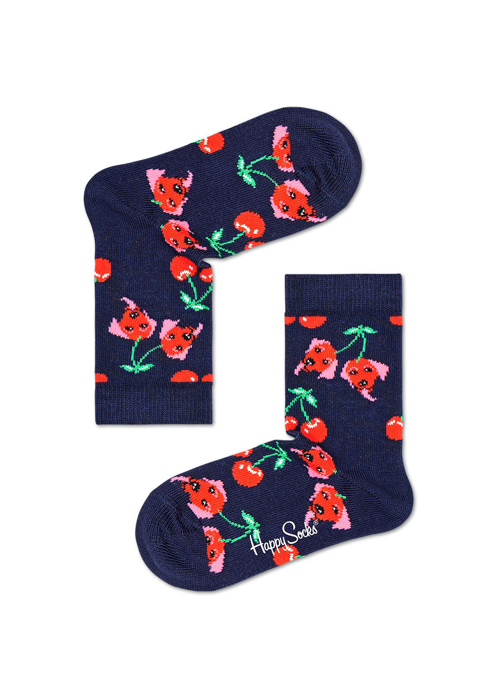 Organic Cotton Sock for Kids: Cherry Dog | Happy Socks