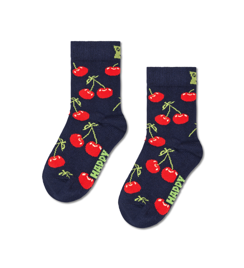 Donkerblauwe Kinderen Cherry Crew Sokken