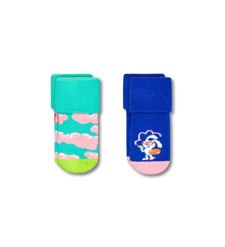 2-Pack Kids Clouds Terry Sock