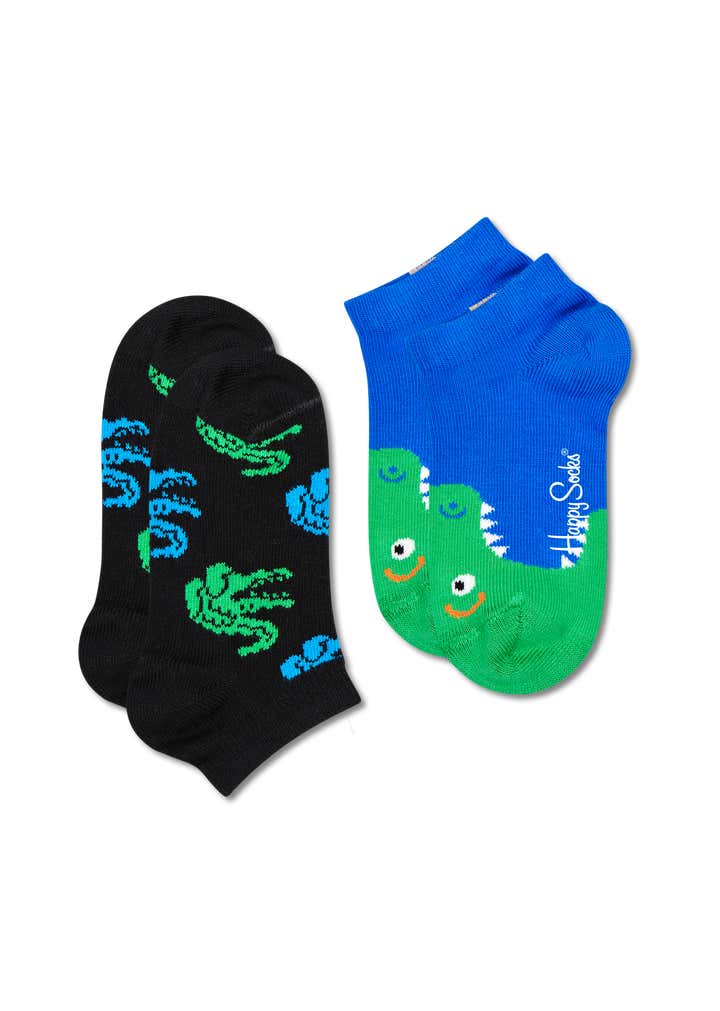 2-Pack Kids Crocodile Low Socks