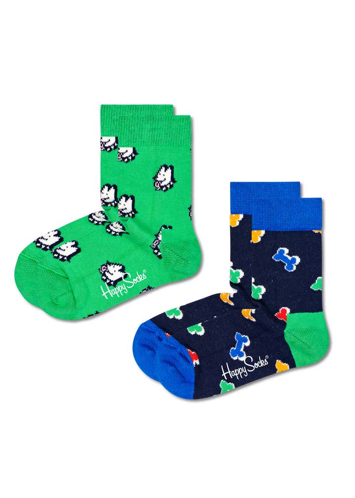 2-Pack Kids Dog & Dog Bone Socks
