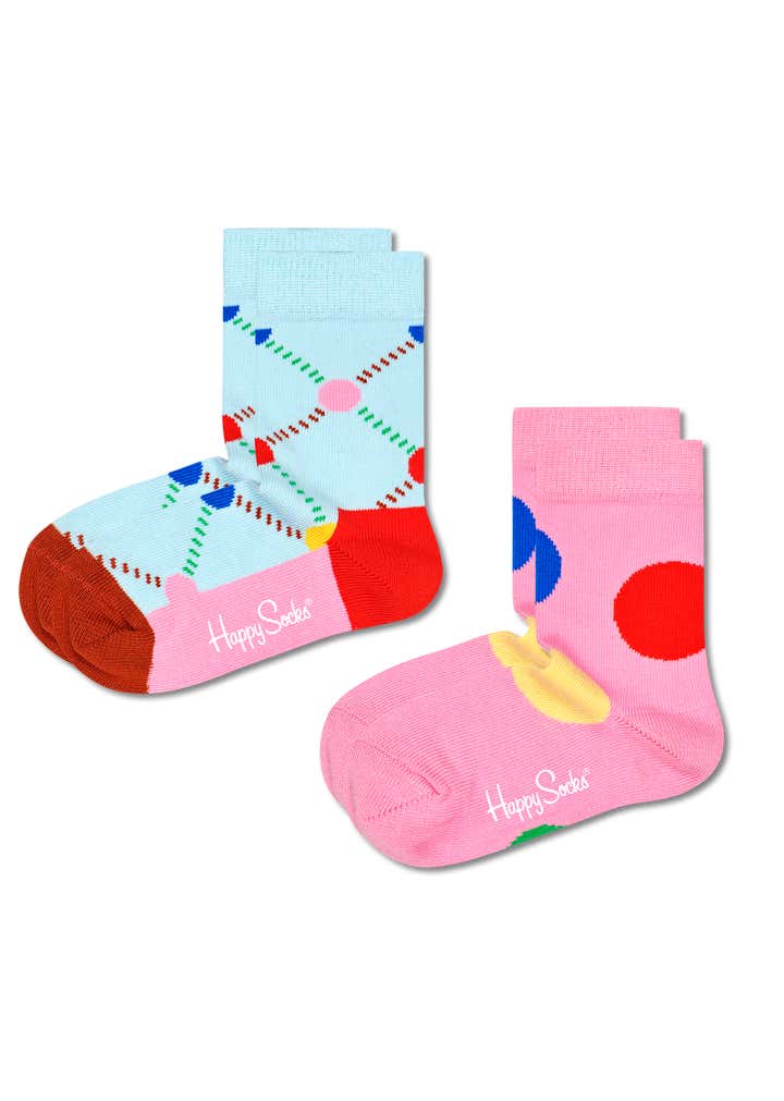 2-Pack Kids Dots Socks 1