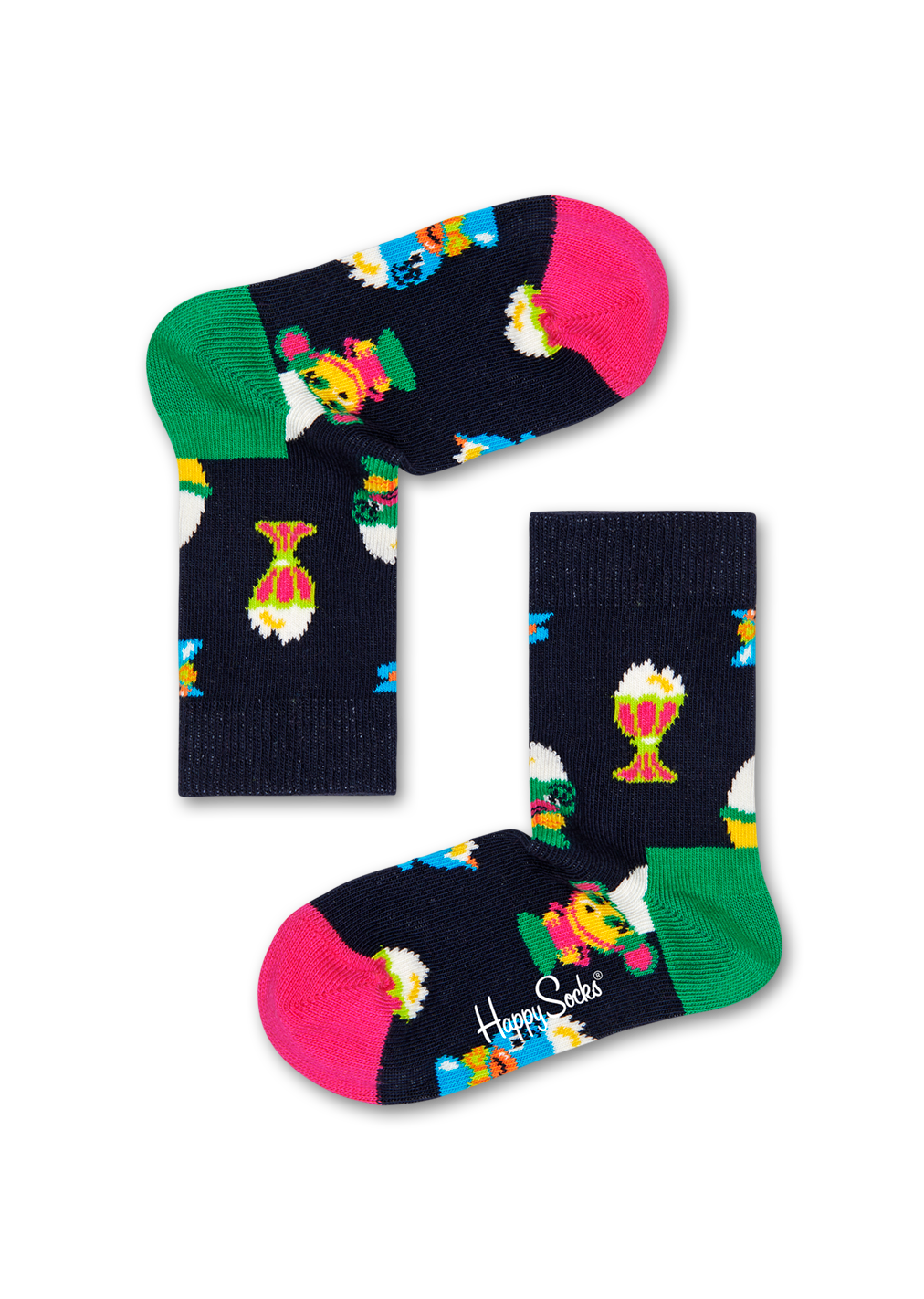 Egg Cup Socks, Black - Kids| Happy Socks