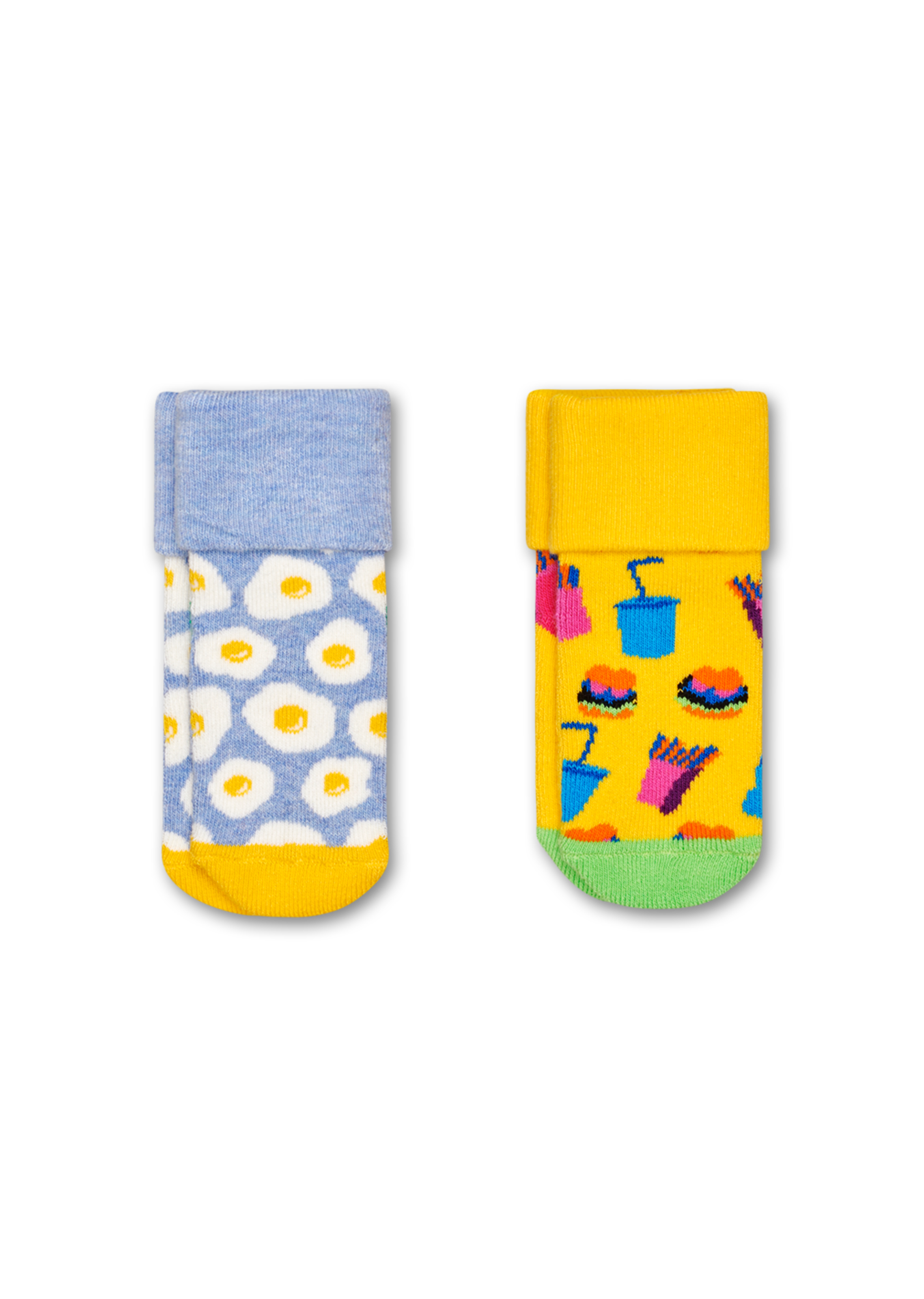 Terry Socks for newborn 2pc: Brunch | Happy Socks