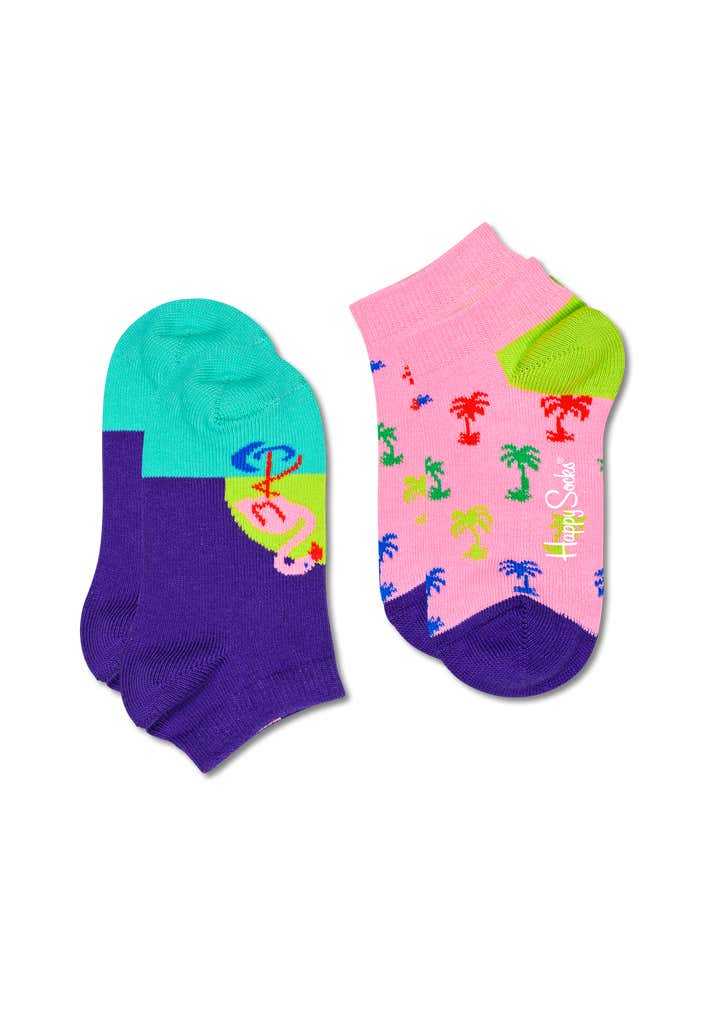 2-Pack Kids Flamingo Low Socks