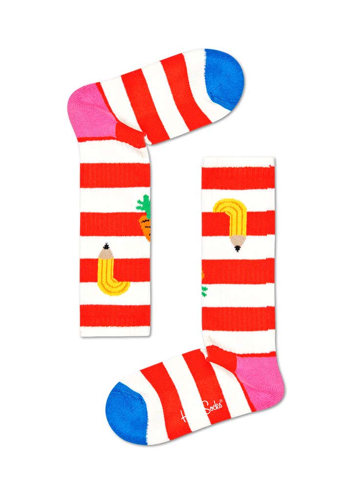 Kids Fruit Striped Rib Sock
