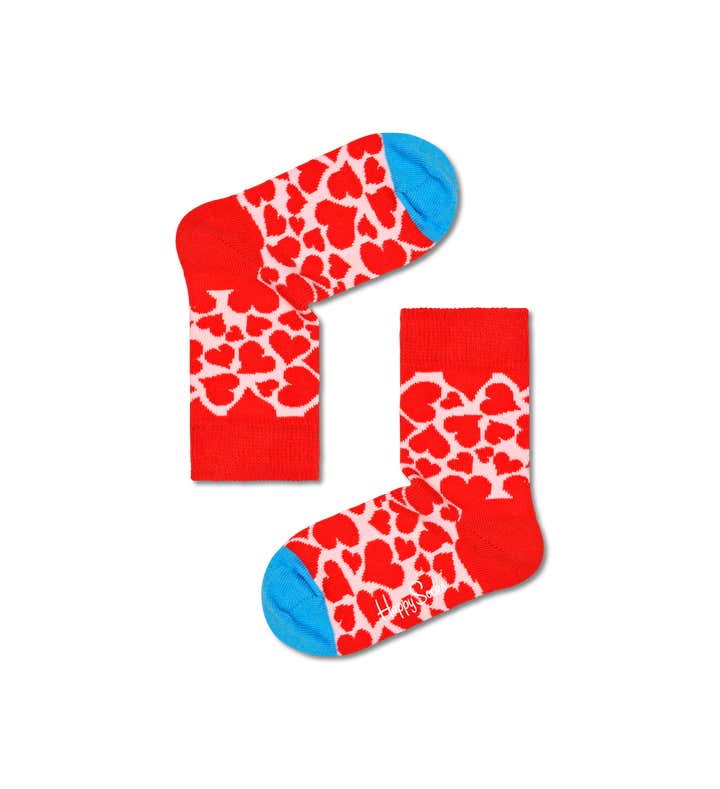hardware Bezit heelal Rode Kinderen Hearts Crew Sokken | Happy Socks NL