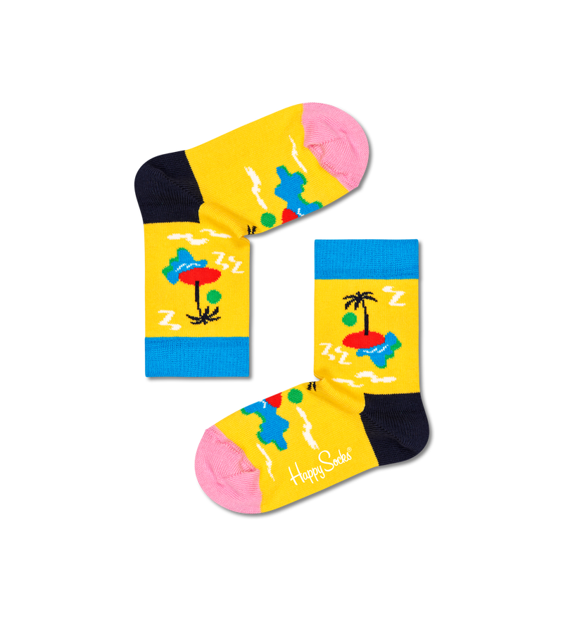 Kids Island In The Sun Sock | Colorful Toddler Socks