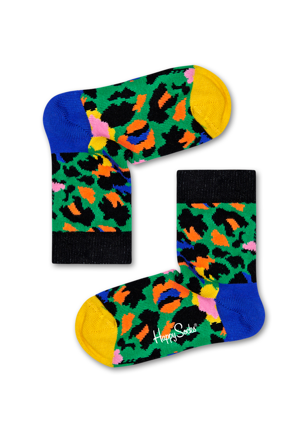Leopard Socks, Green - Kids| Happy Socks