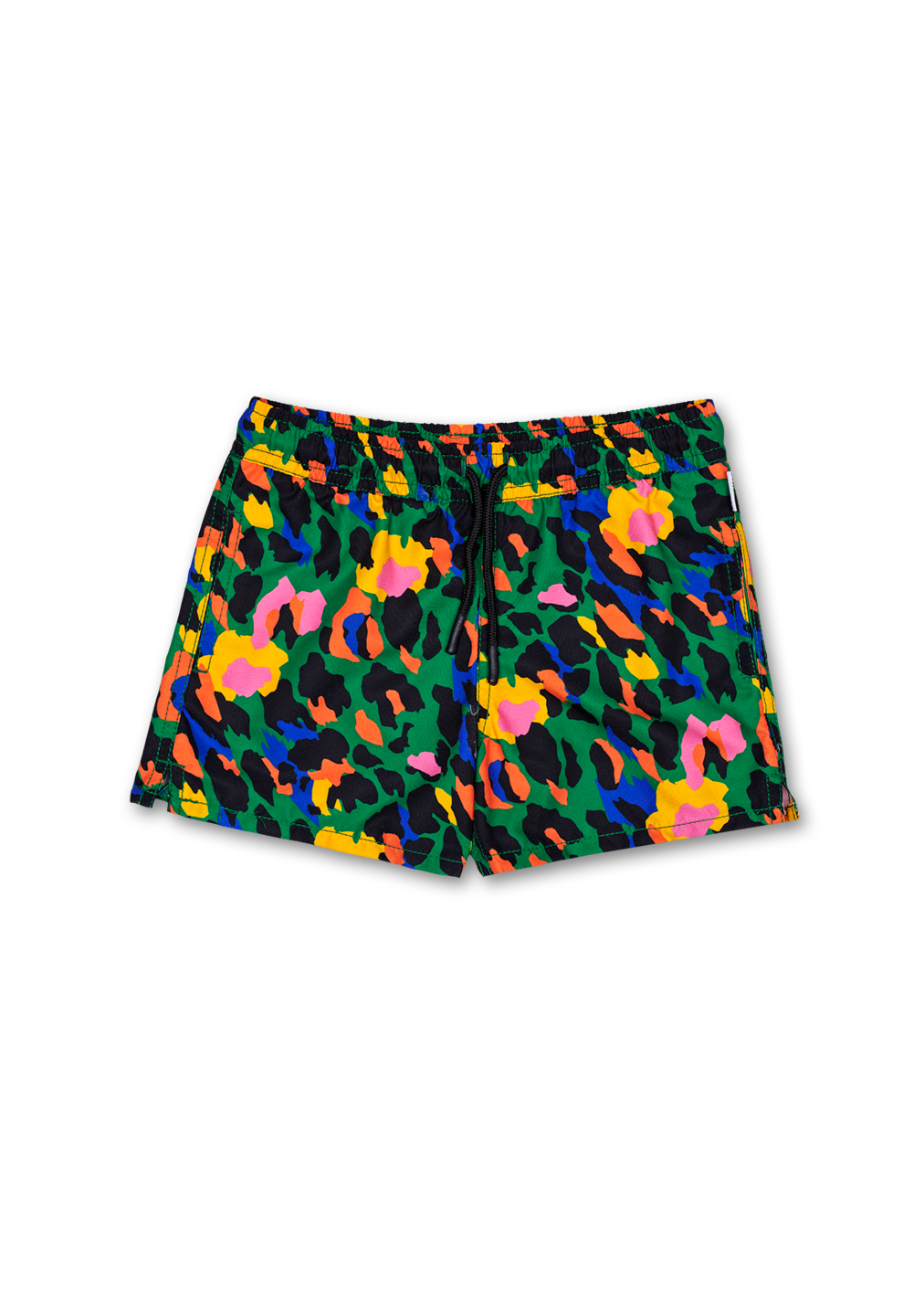 Leopard Swim Shorts, Green - Kids| Happy Socks