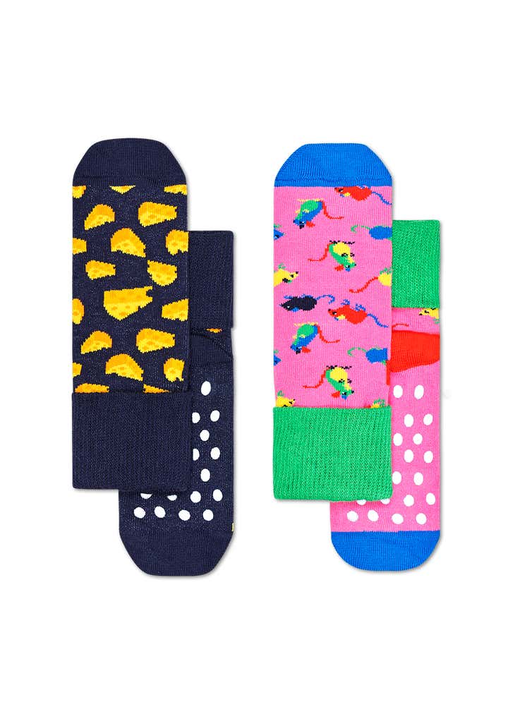 2-Pack Kids Mouse Anti-Slip Socks
