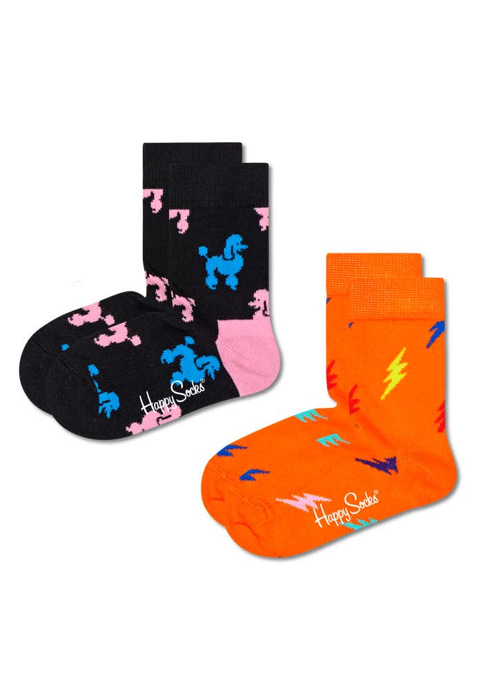 2-Pack Kids Poodle Socks