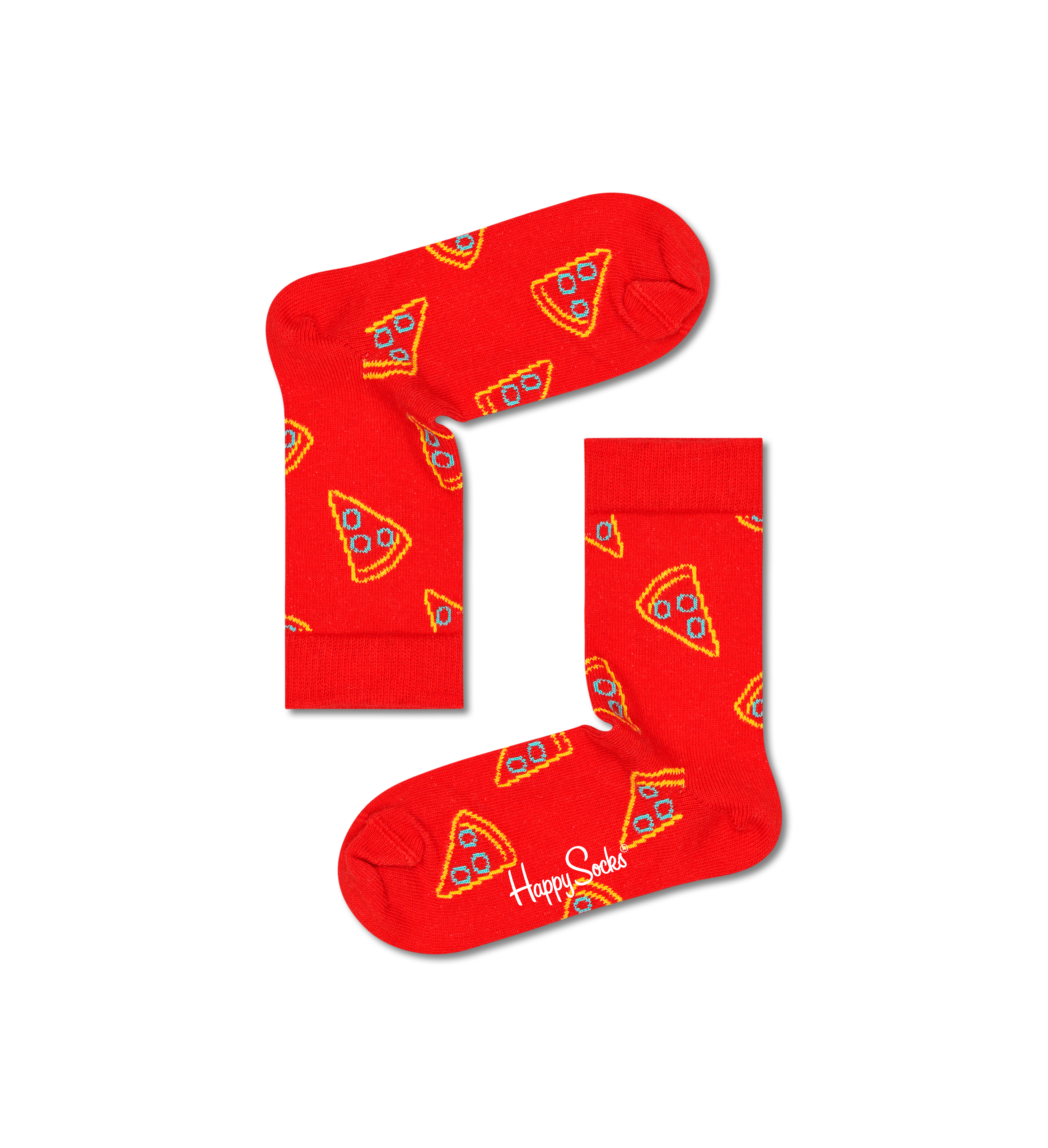 Red Pizza Slice Kids Sock | Happy Socks