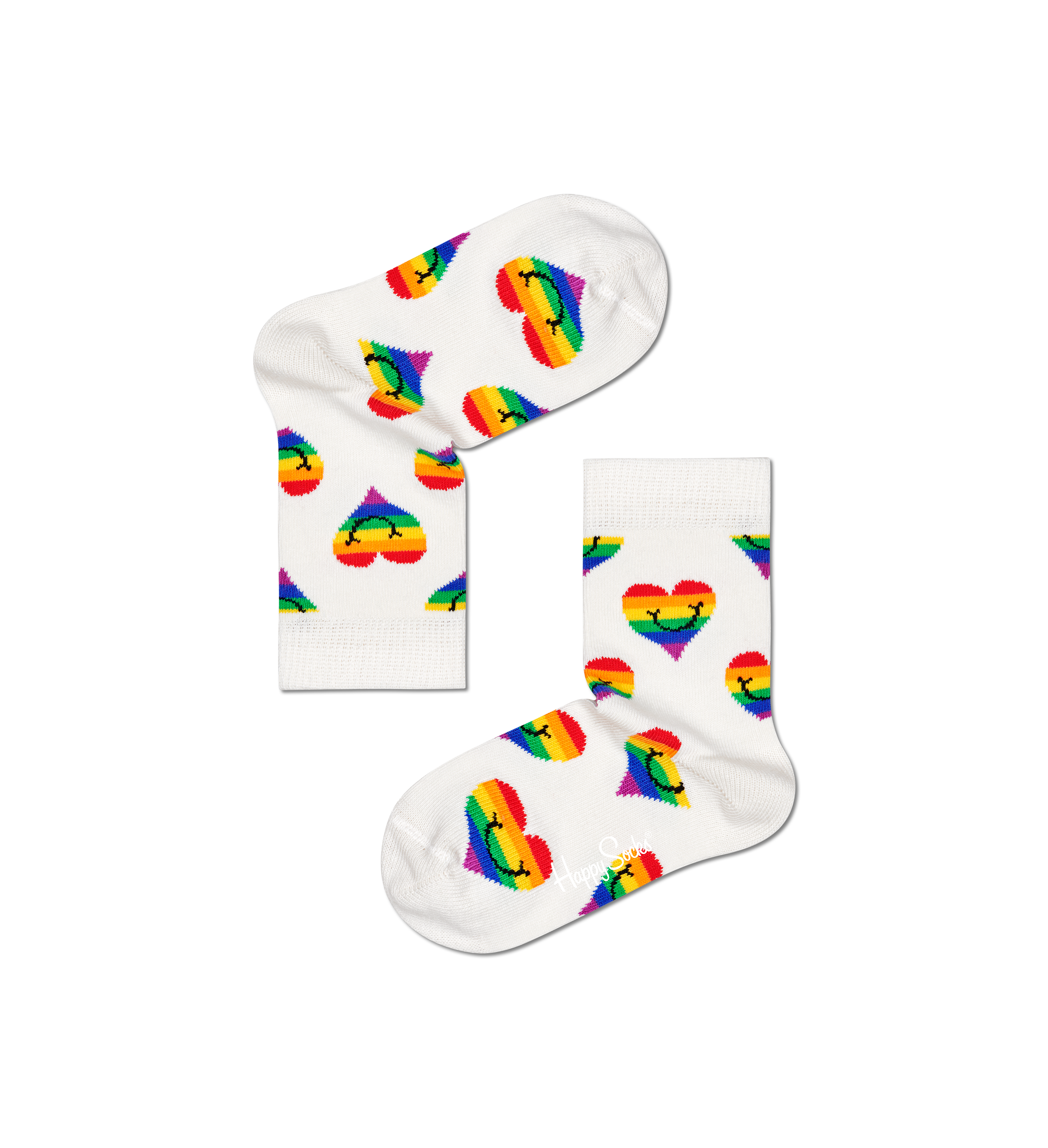 Organic Cotton Sock for Kids: Pride Smiling Heart | Happy Socks