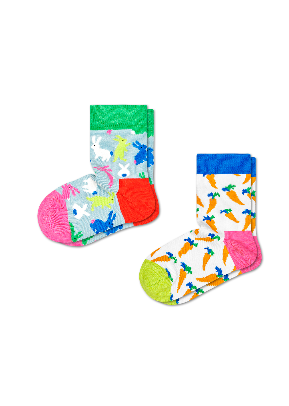 Organic Cotton Sock for Kids 2pc: Rainbow Smile | Happy Socks