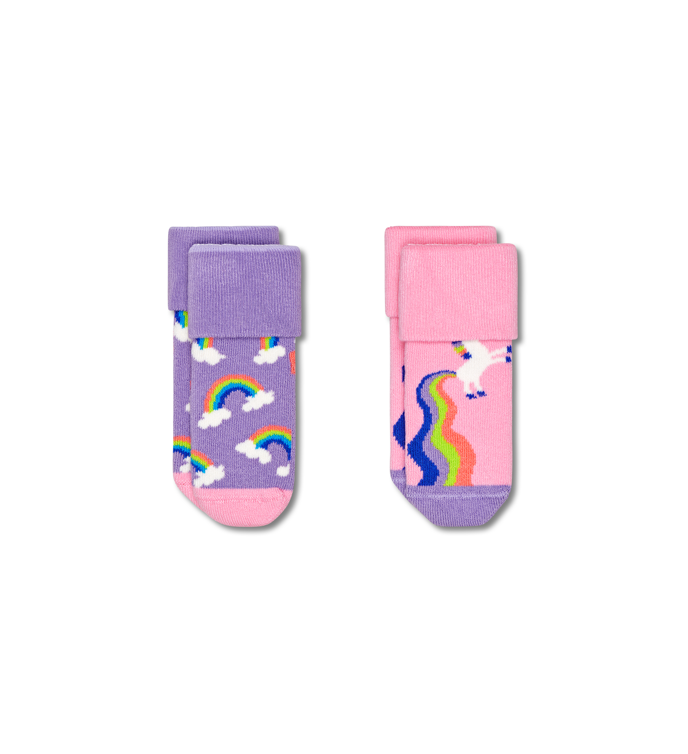 Rainbow & Unicorn Socks Gift Set 2pc | Happy Socks