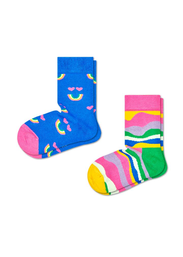 2-Pack Kids Rainbow Smile Sock