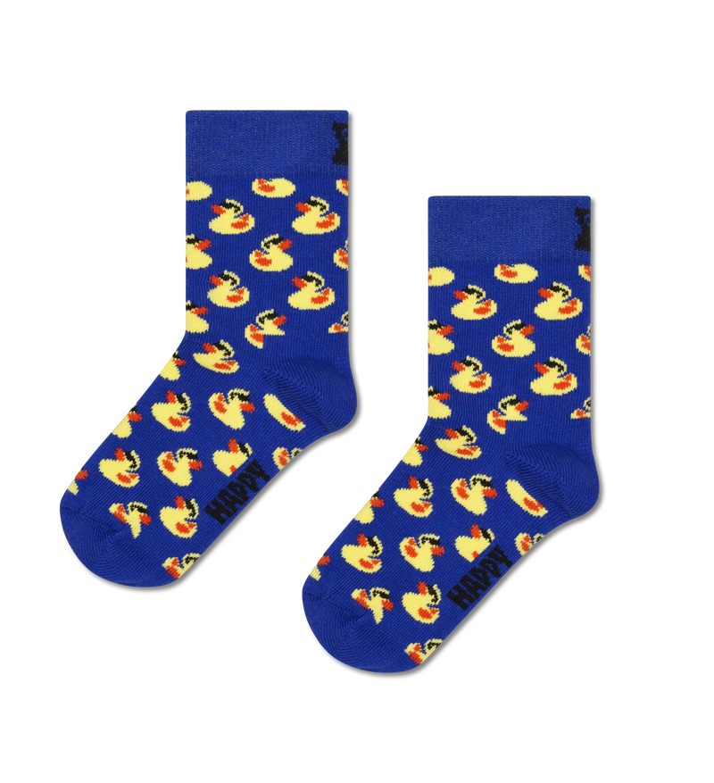 Navy Kids Rubber Duck Crew Sock