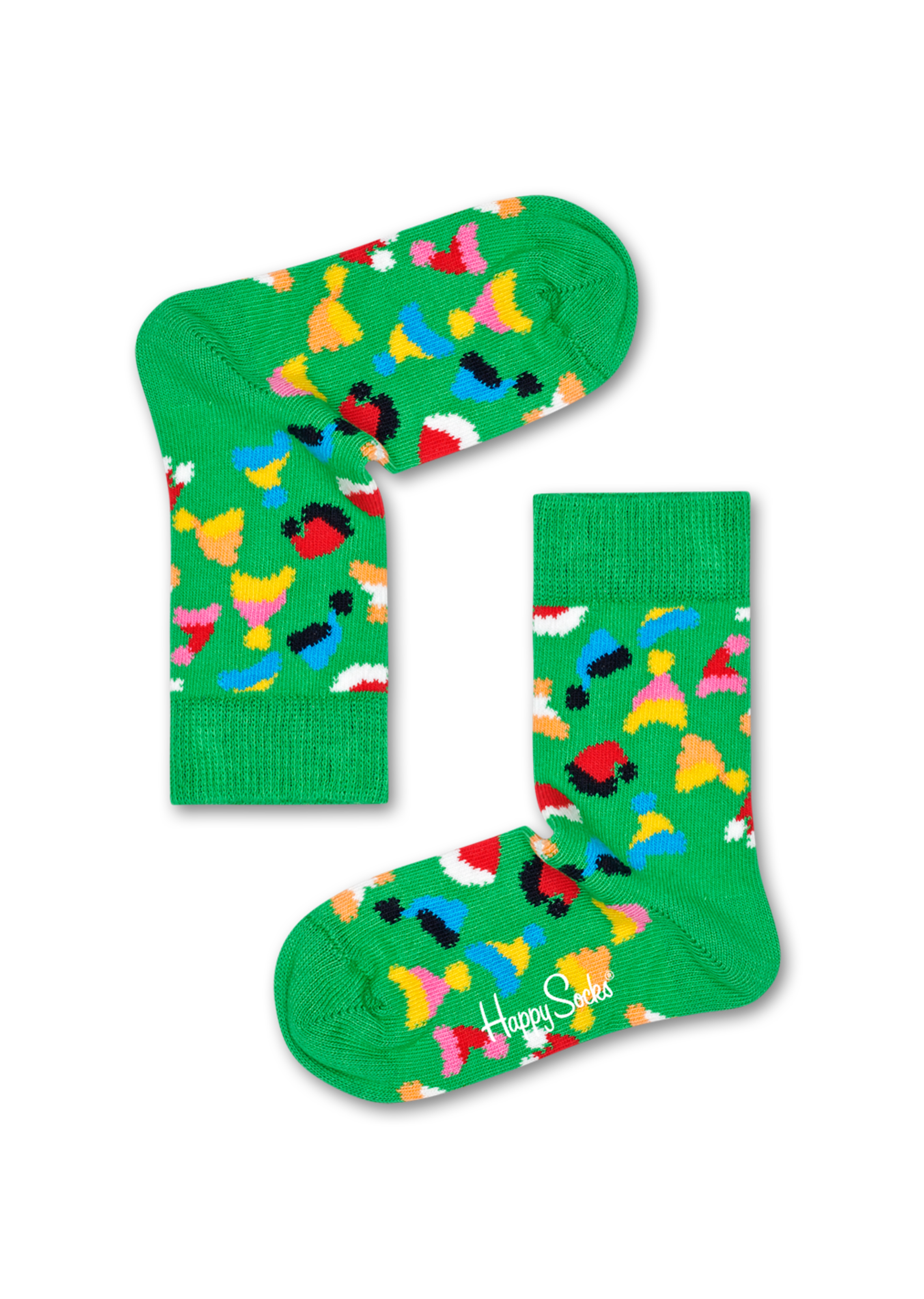 Kids Baby Socks: Santas Hat, Green | Happy Socks