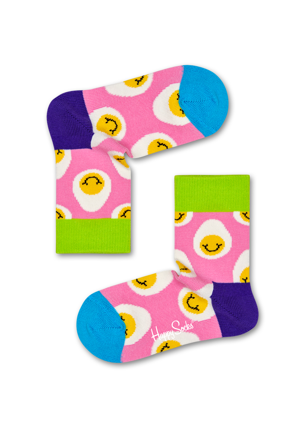 Smiling Egg Socks, Pink - Kids| Happy Socks