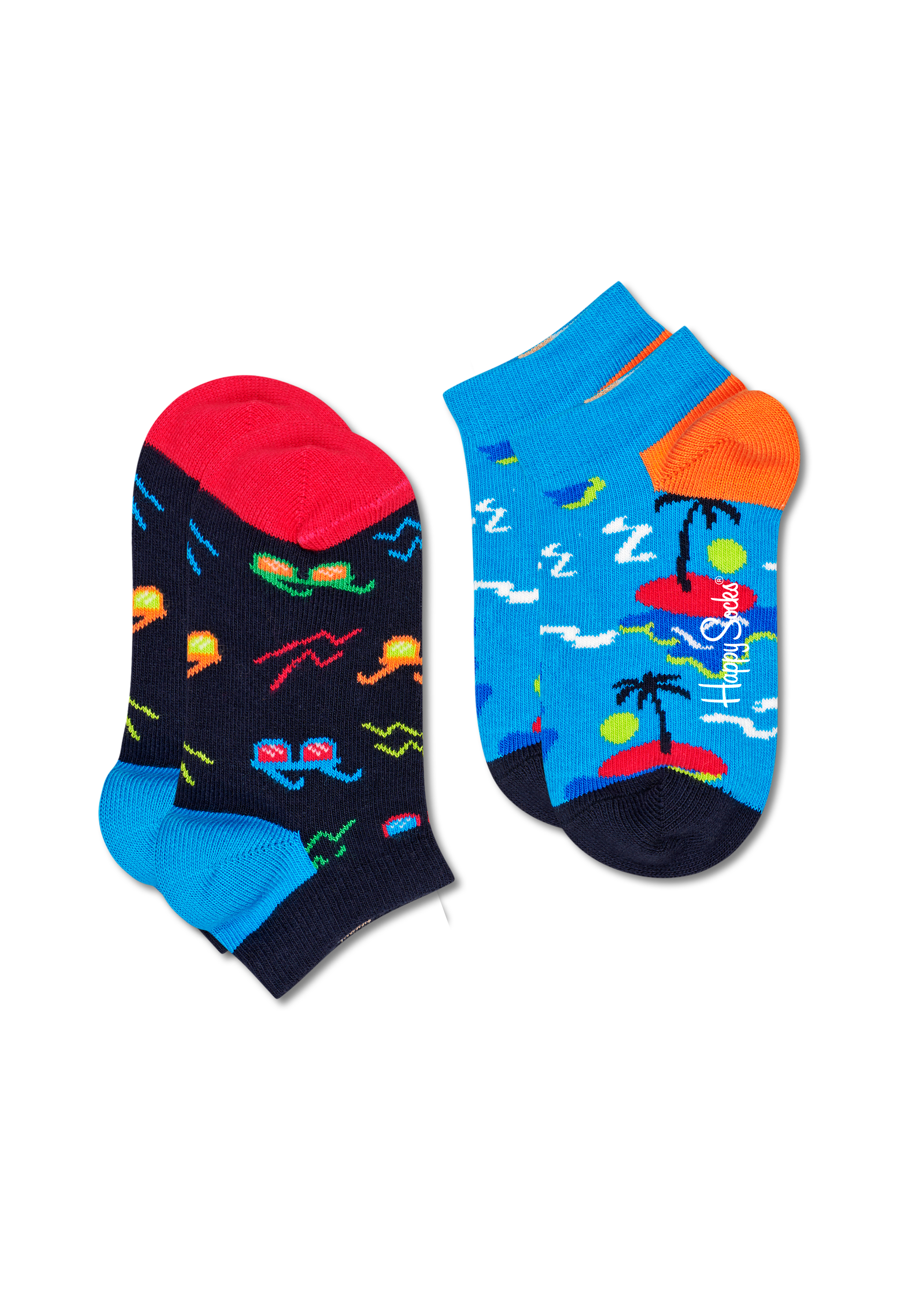 Blue Sunny Days 2-Pack Kids Low Sock | Happy Socks