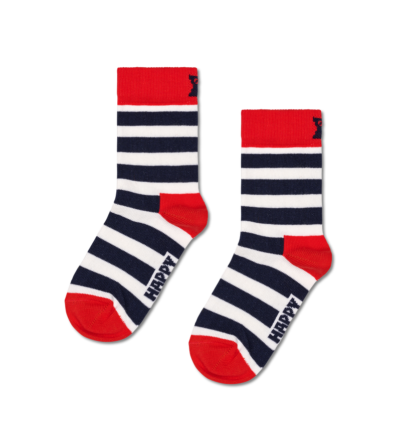 Navy Striped Socks for Kids