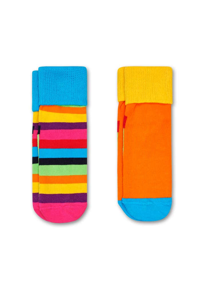 Kids 2-Pack Stripe Anti-Slip Socks 