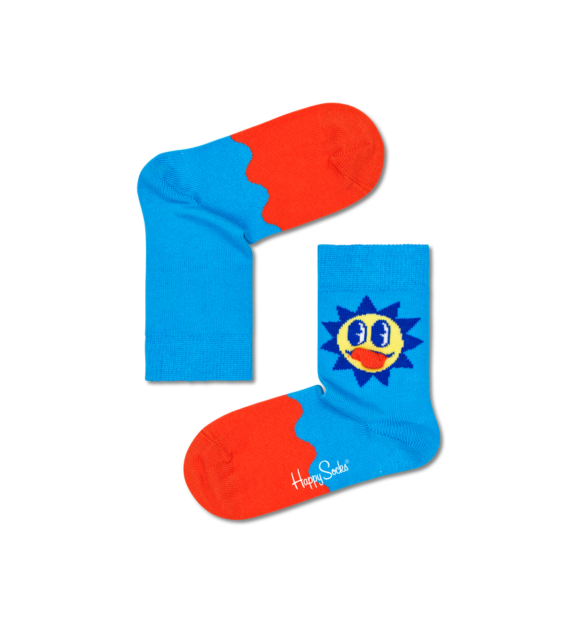 Fun Kids Socks | Cute Sunny Day Crew Socks for Boys
