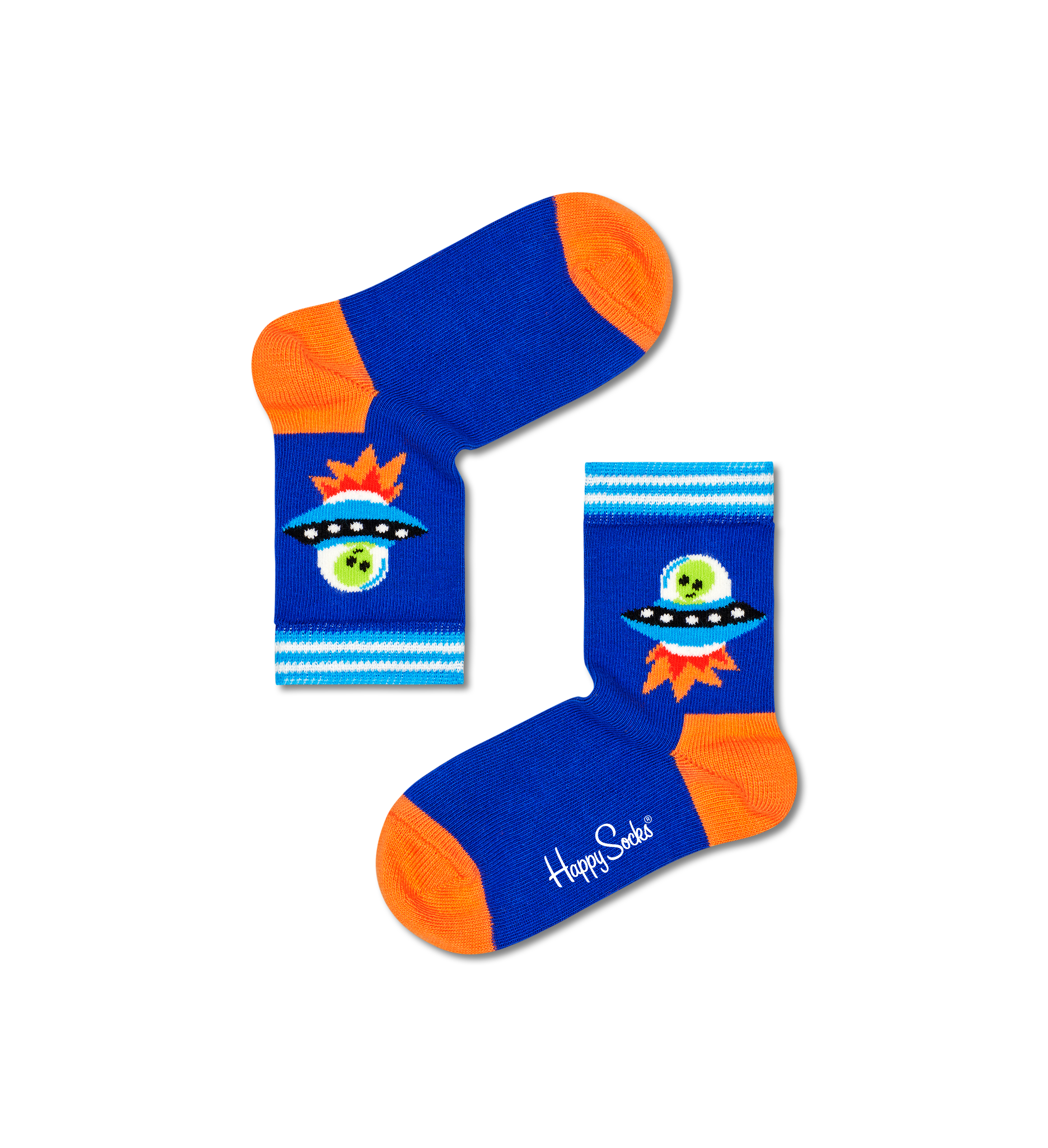 Blue Kids Ufo Crew Sock | Happy Socks