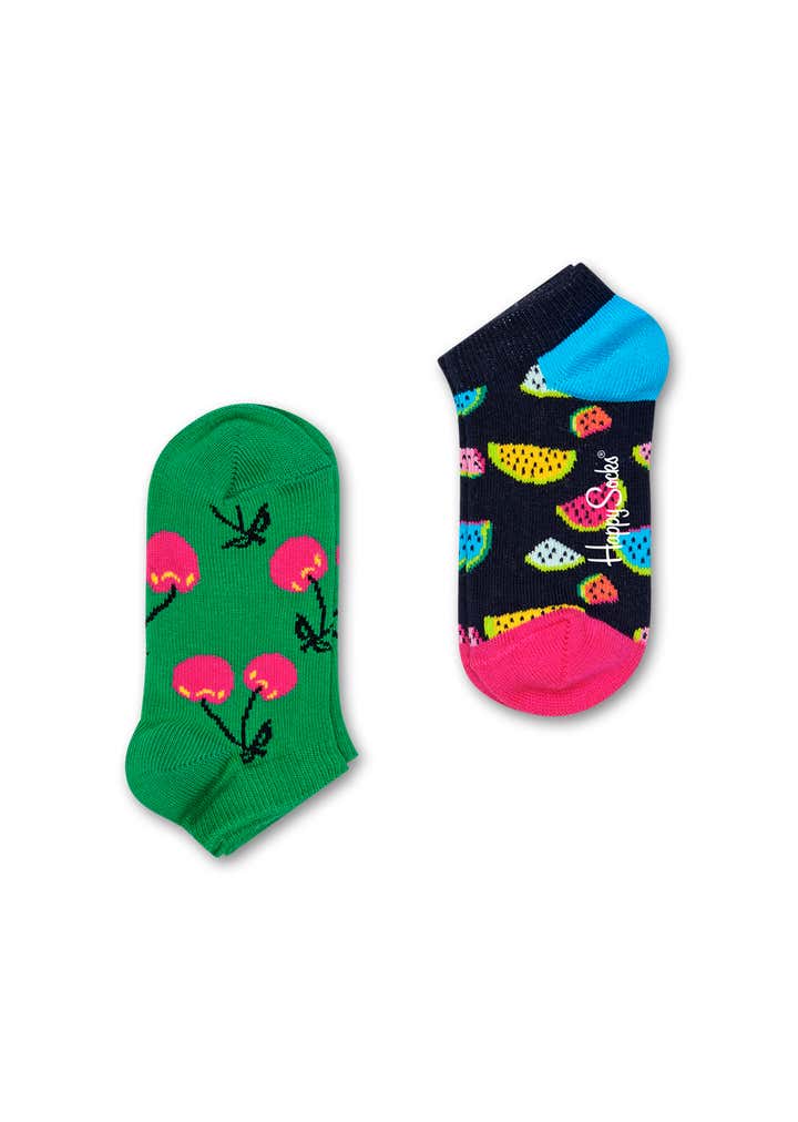 Kids 2-Pack Watermelon Low Socks