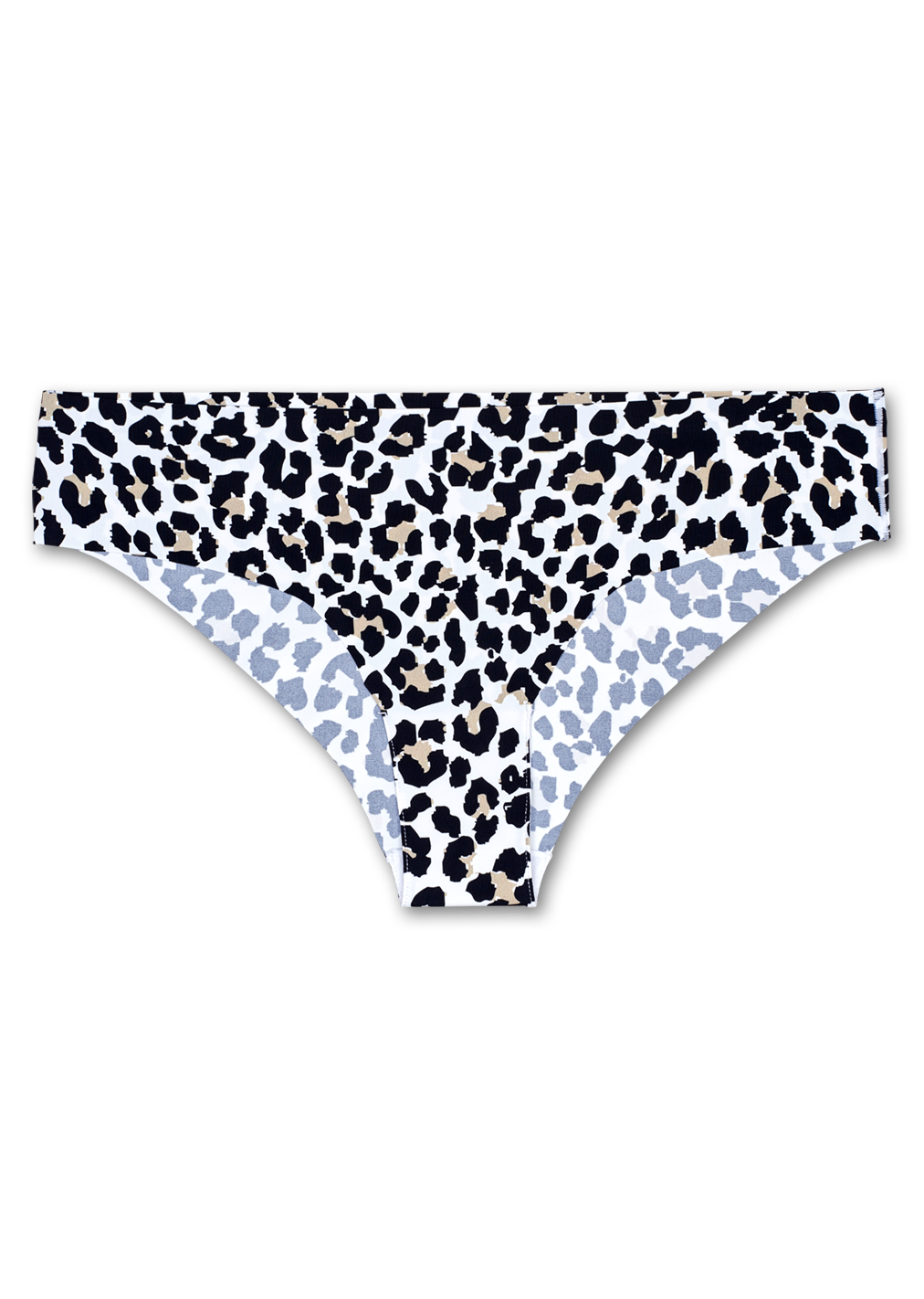 Women's Seamless Underwear Black: Leopard pattern | Happy Socks