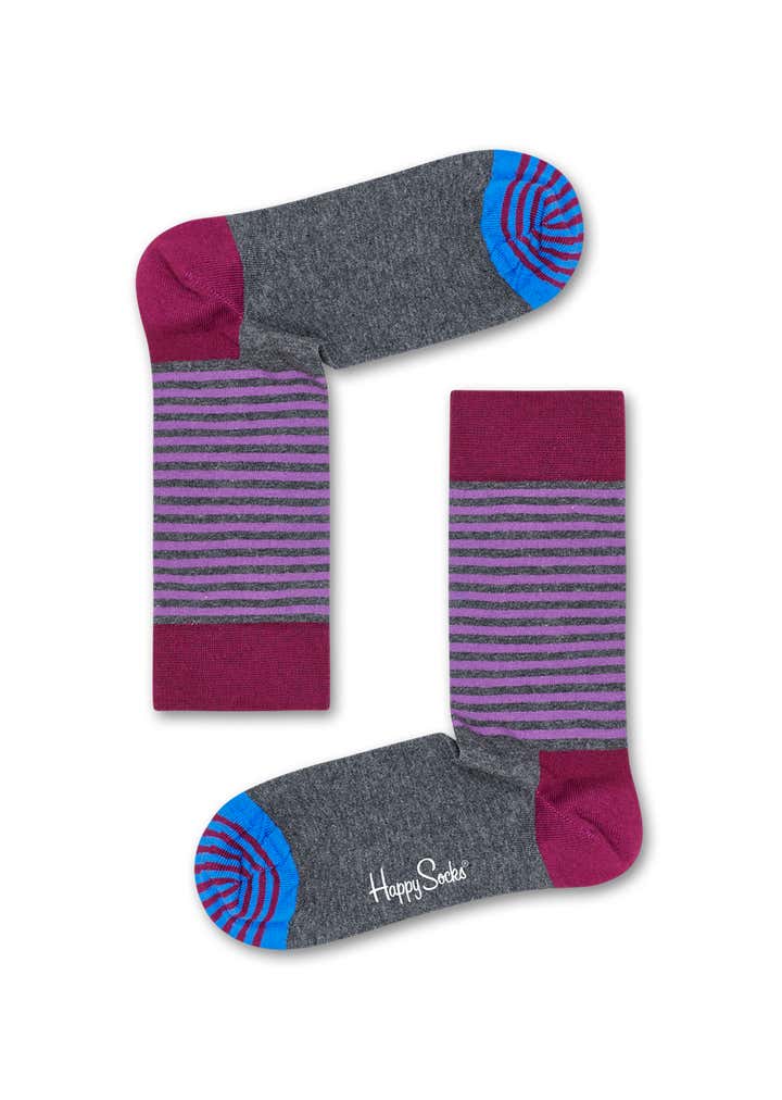 Ladies Half Stripe Sock