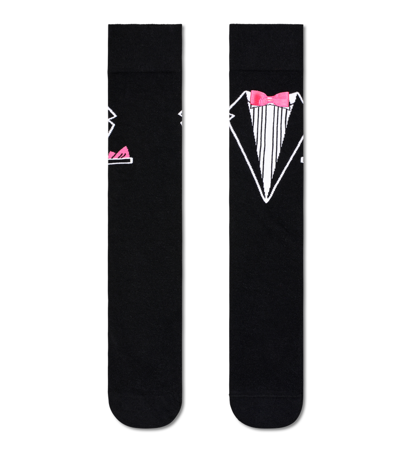 Black Marry Me Crew Sock