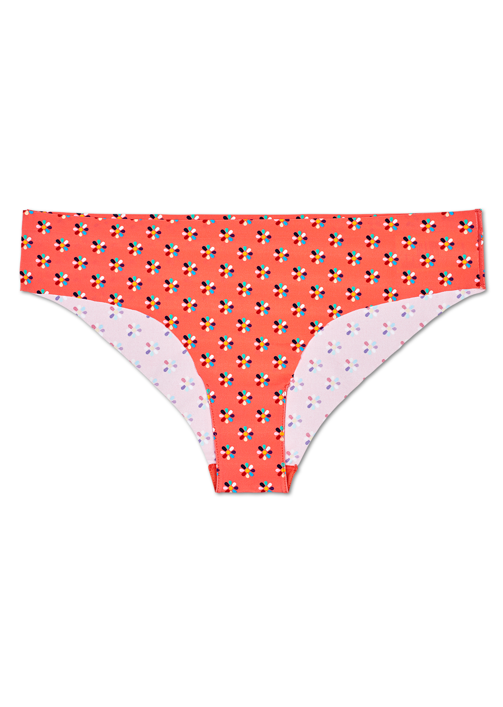 Women's Seamless Underwear Pink: Flower | Happy Socks