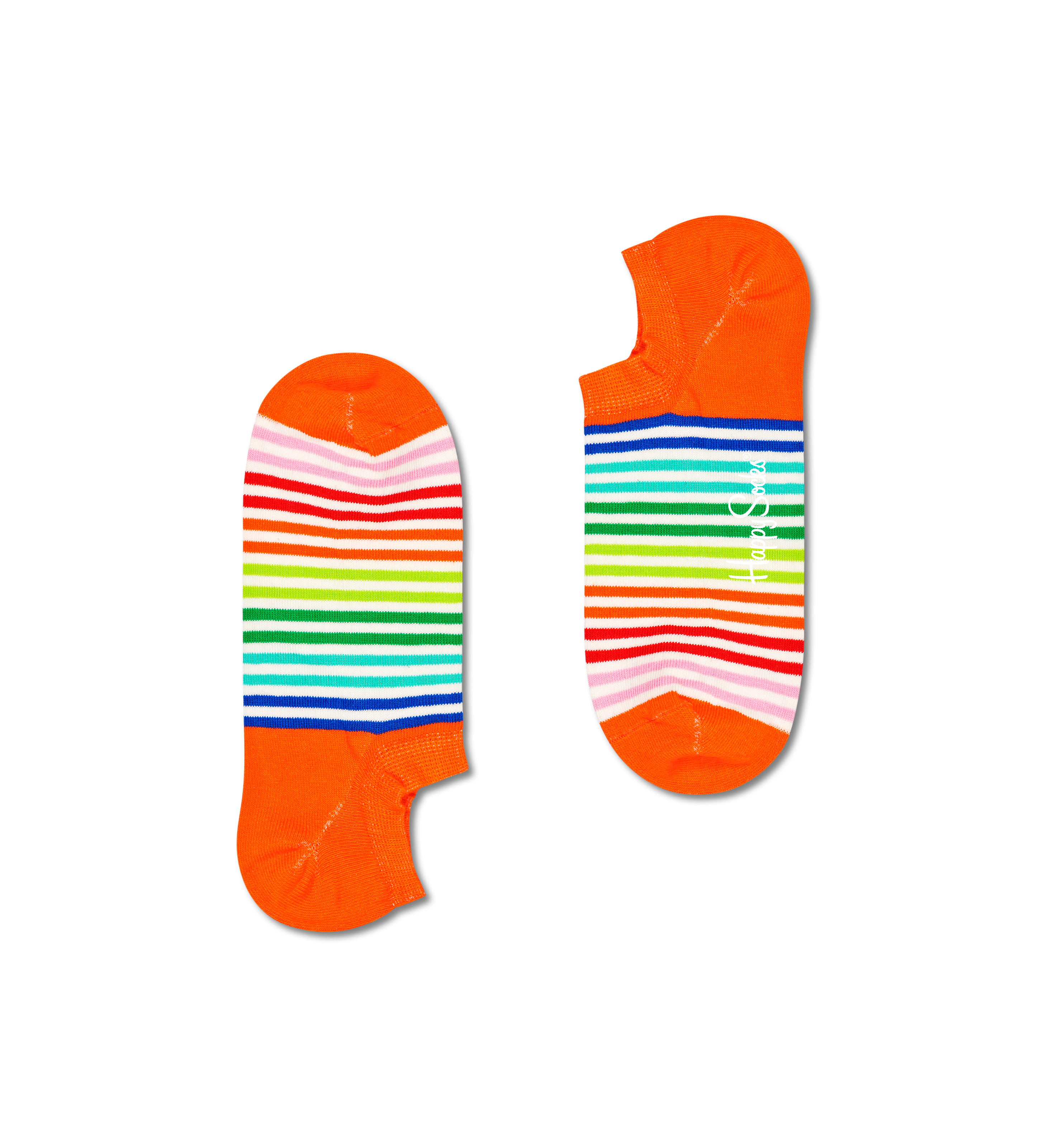 Yellow Mini Stripe No Show Sock | Happy Socks