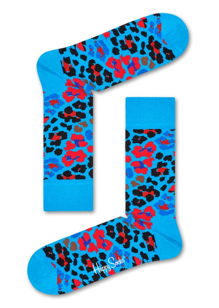 Multi Leopard Sock