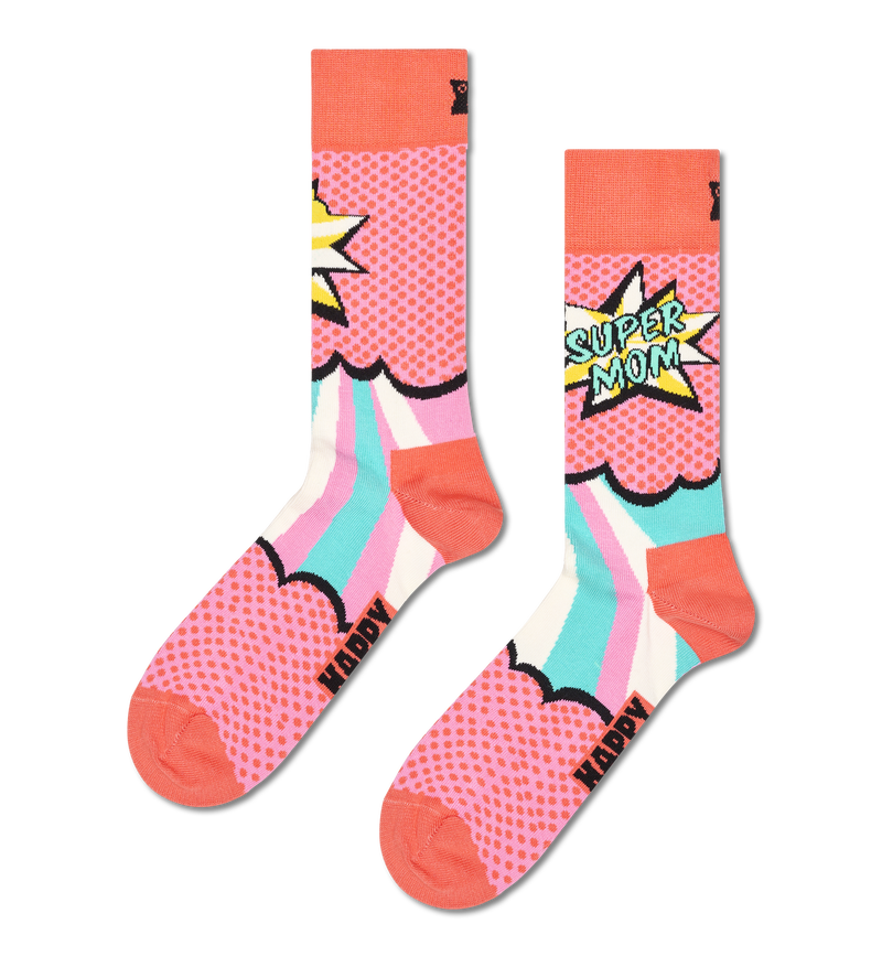Super Mom Sock | Colorful Gift for Mom