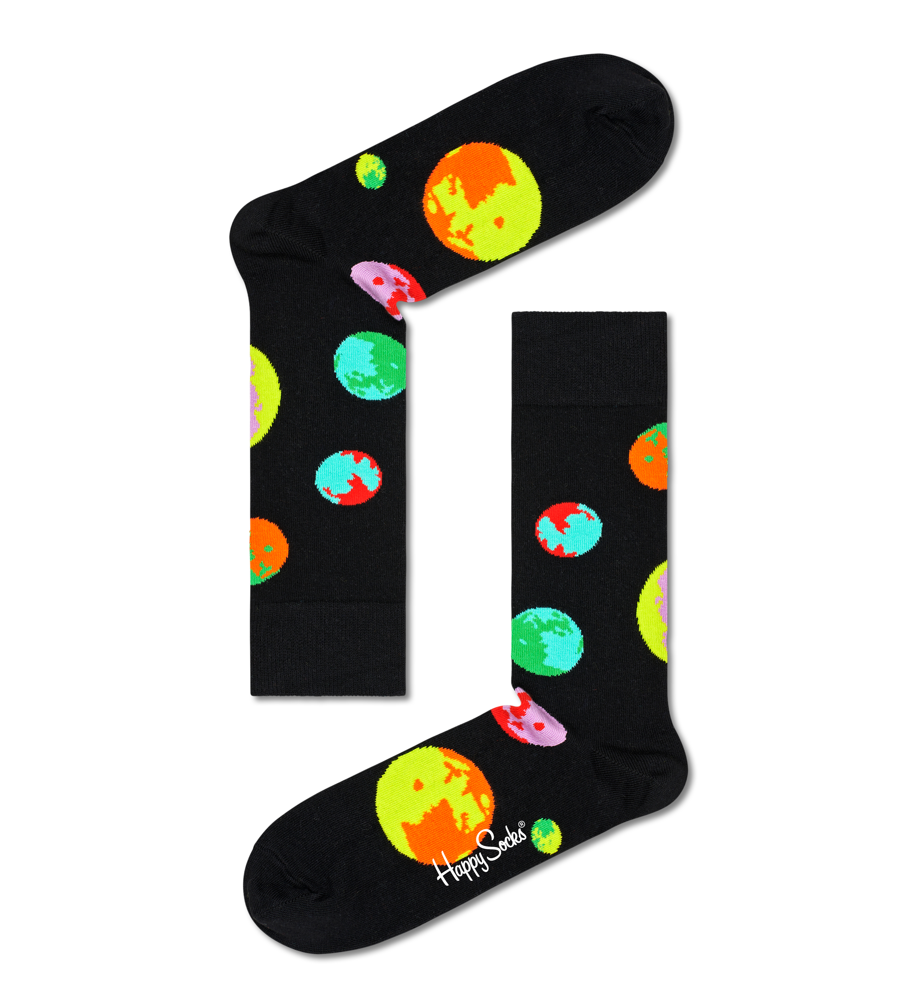 Black Moonshadow Crew Sock | Happy Socks