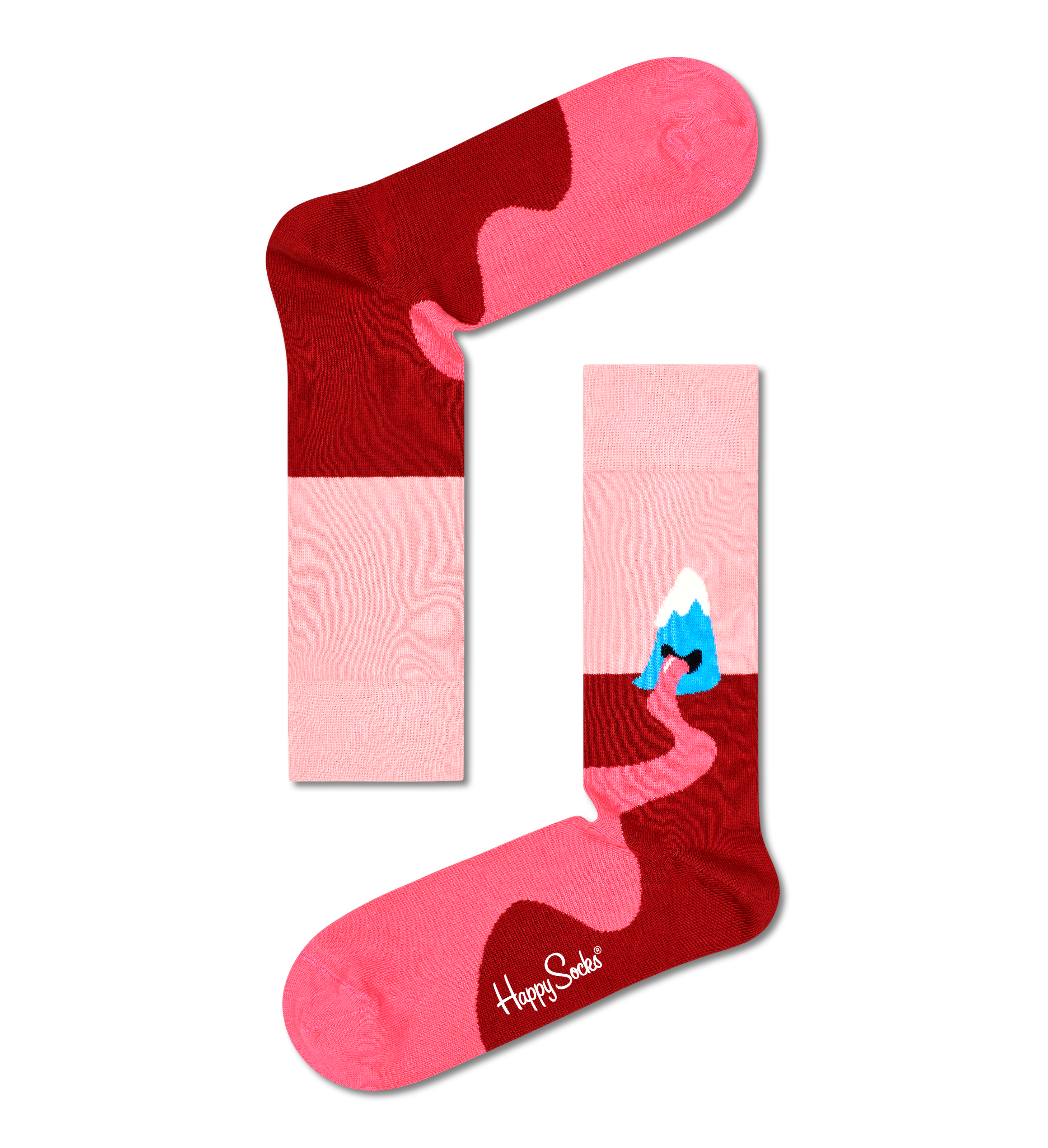 Pink Mountain High Crew Sock | Happy Socks