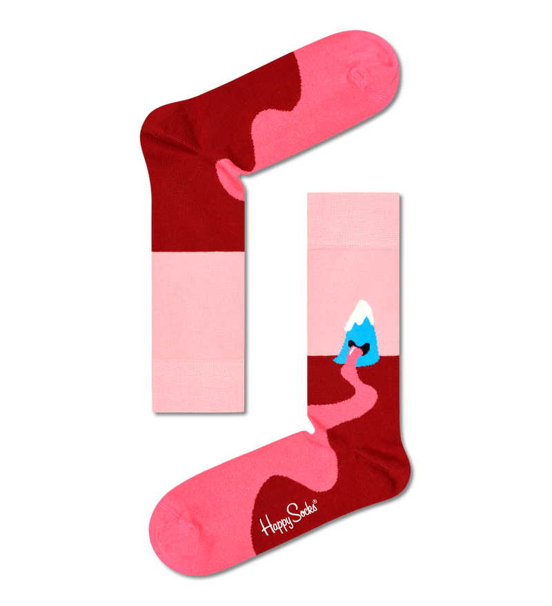 Colorful Mountain High Crew Sock | Fun & Funky Novelty Socks