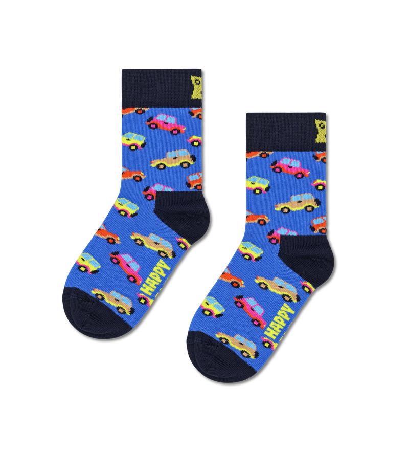 Kids SUV Sock | Colorful Car Print Road Trip Socks