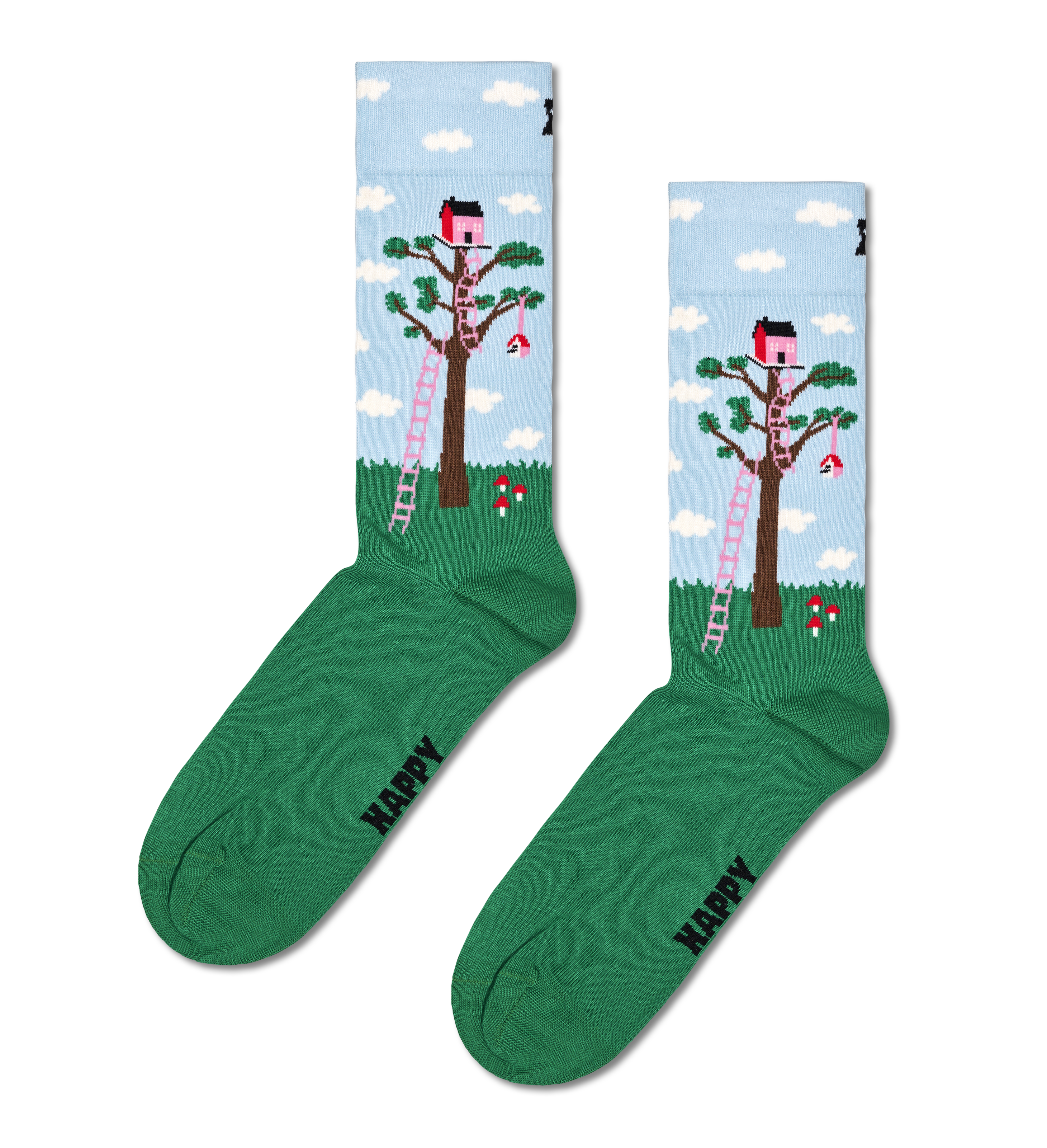 Green Treehouse Crew Sock